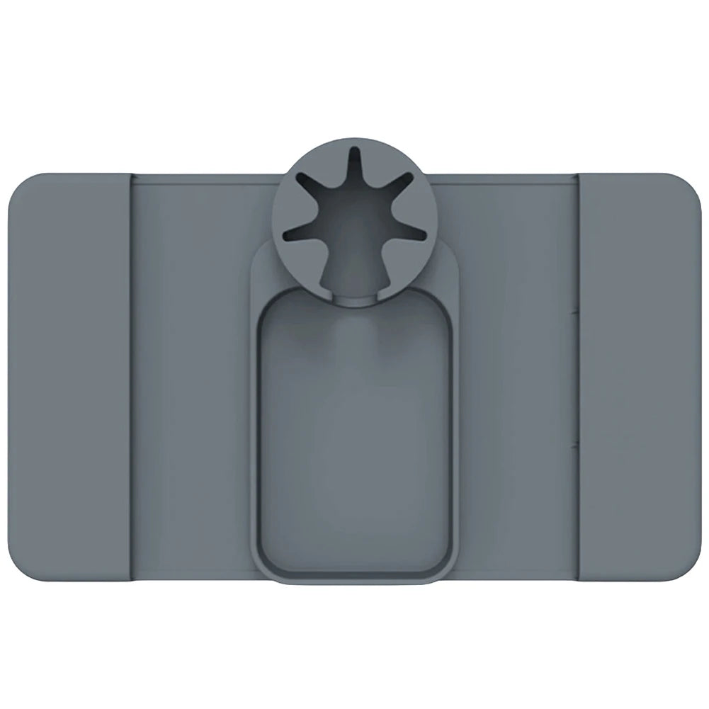 Silicone Couch Cup Holder Tray with Side Pockets Couch Armrest Table Waterproof Couch Arm Caddy for Snack Drinks Spectacles